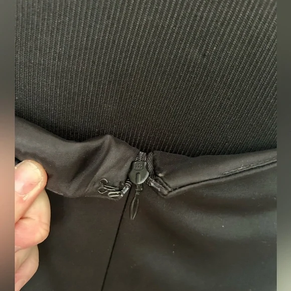 Cachet Vintage Tuxedo Contrast Princess Gown Split Front Evening Gown 16 - Picture 8 of 16